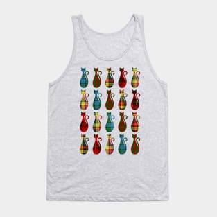 Tartan Cats Tank Top